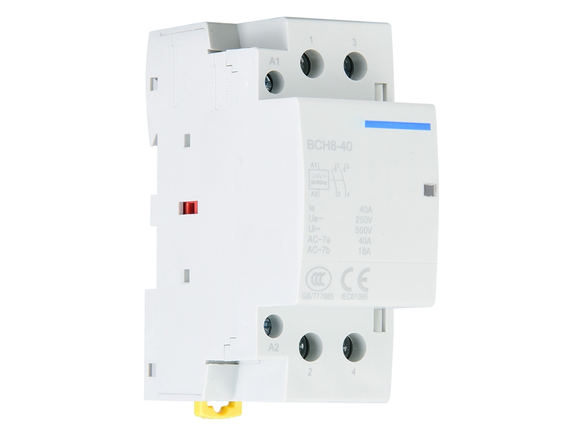 Contactor Ac para Hogar Din Rail 2p 40a 2no Bajo Consumo 50/60hz