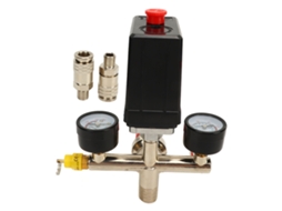 Interruptor De Pressão Com Regulador Duplo Válvula De Controle Automático Compressor De Ar 0-12bar 0-180psi