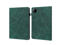 Capa De Couro Para Tablet Xiaomi Redmi Pad Se 4g 8,7 Polegadas Com Estampa De Flor De Pavão E Porta Cartões Slowmoose