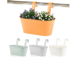 Copos Metálicos Suspensos com Gancho Duplo Removível para Decoração de Varandas e Jardins Internos e Externos Zeuxo