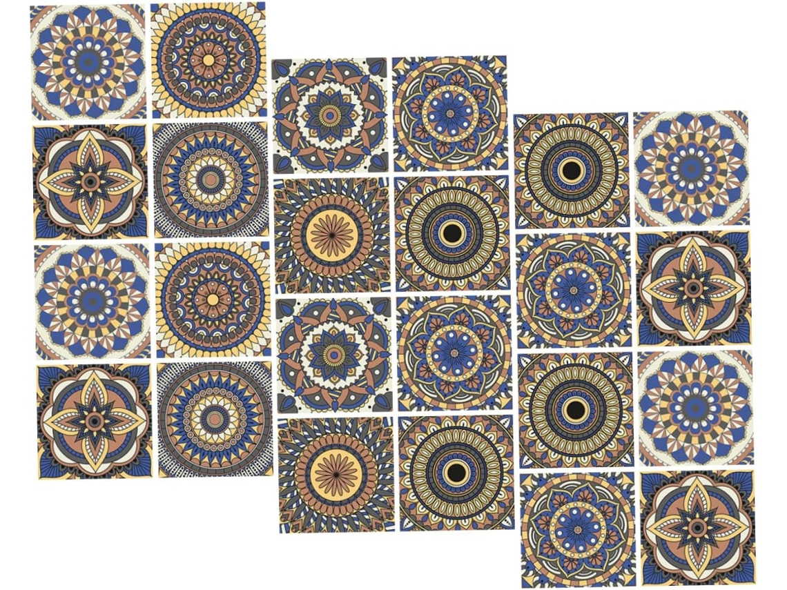 Conjunto De 24 Adesivos Para Azulejos - Adesivos Para Decoração De Paredes De Cozinha