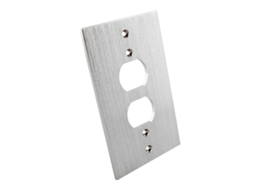 Placa De Parede Com Tomada 2 Pinos Em Liga Alumínio Para Alimentação Elétrica, Compatível Os Modelos Audiocrast P150b/p150g/p150s.