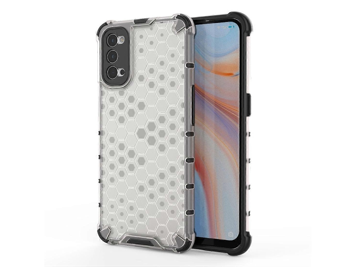 Para Oppo Reno4 Capa De Pc Tpu À Prova De Choque Em Formato De Favo De Mel