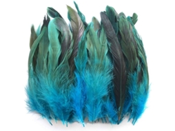 100 Penas De Galo Dyeadas Naturalmente, 15-20cm, Para Manualidades Diy, Decoración De Festa E Lar