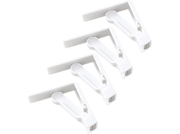 Conjunto de 4 prendedores de toalha de mesa em ABS, design prático e criativo, ideias para fixar toalhas de mesa.