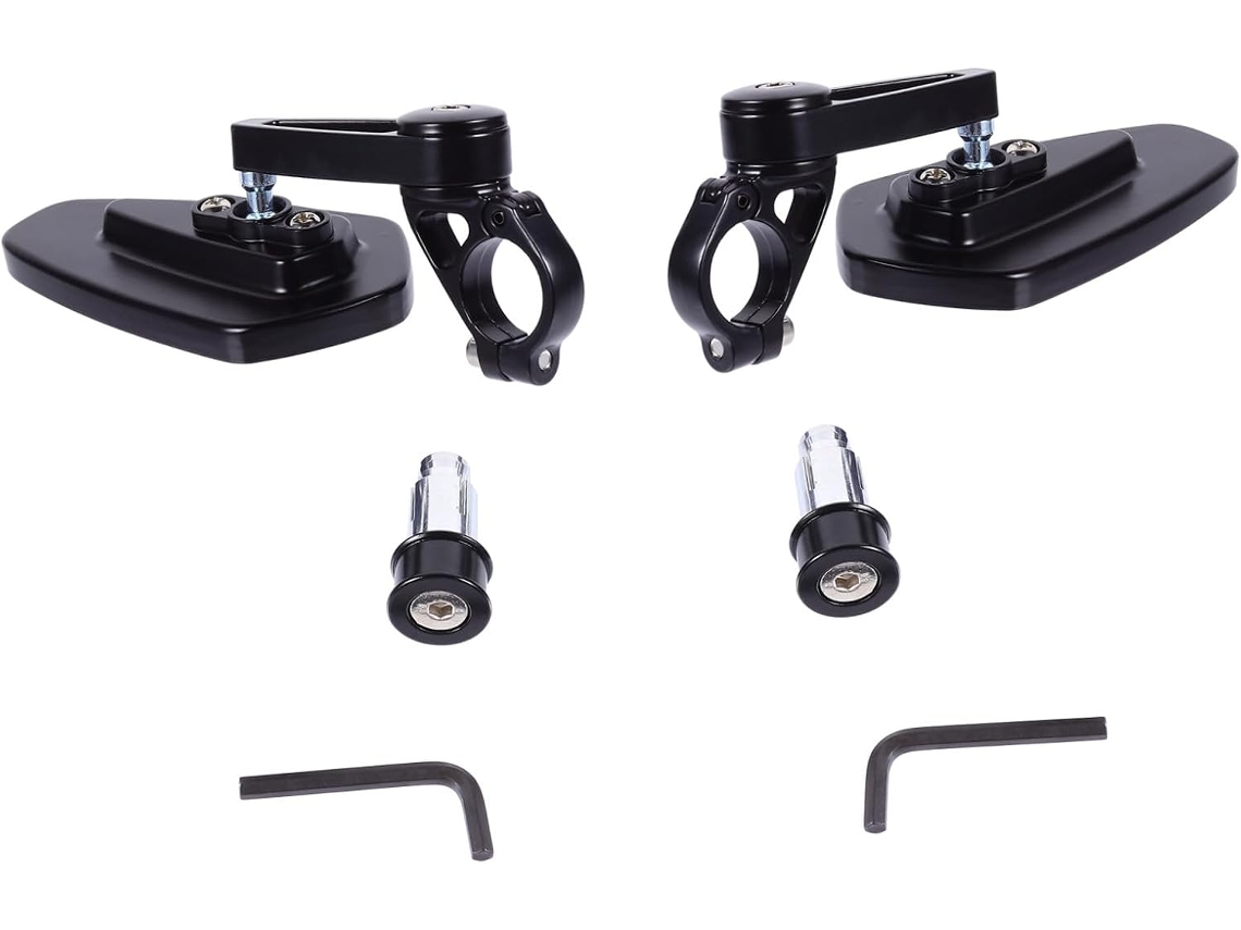 Espelhos Retrovisores Laterais Ajustáveis Em 360° De 22 Mm Para Bicicletas E Scooters Elétricas.