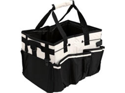 Bolsa organizadora de limpeza portátil Duokon, bolsa para ferramentas de limpeza em tecido Oxford 600D impermeável com compartimento.