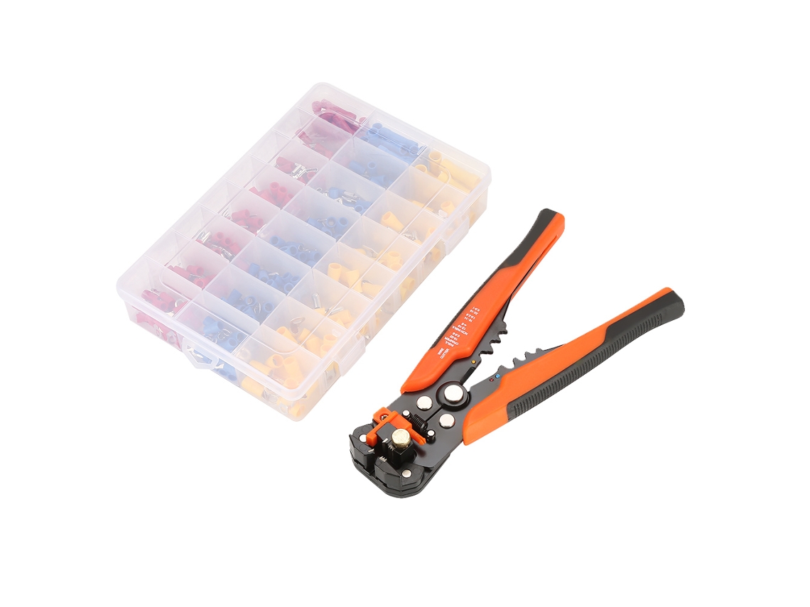 Alicate de Crimpar Terminal AWG 22 10 com Stripper e Cutter | S/MARCA
