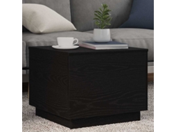 Mesa de Centro com Luzes LED Carvalho Preto 50x50x40 Cm MAISON EXCLUSIVE