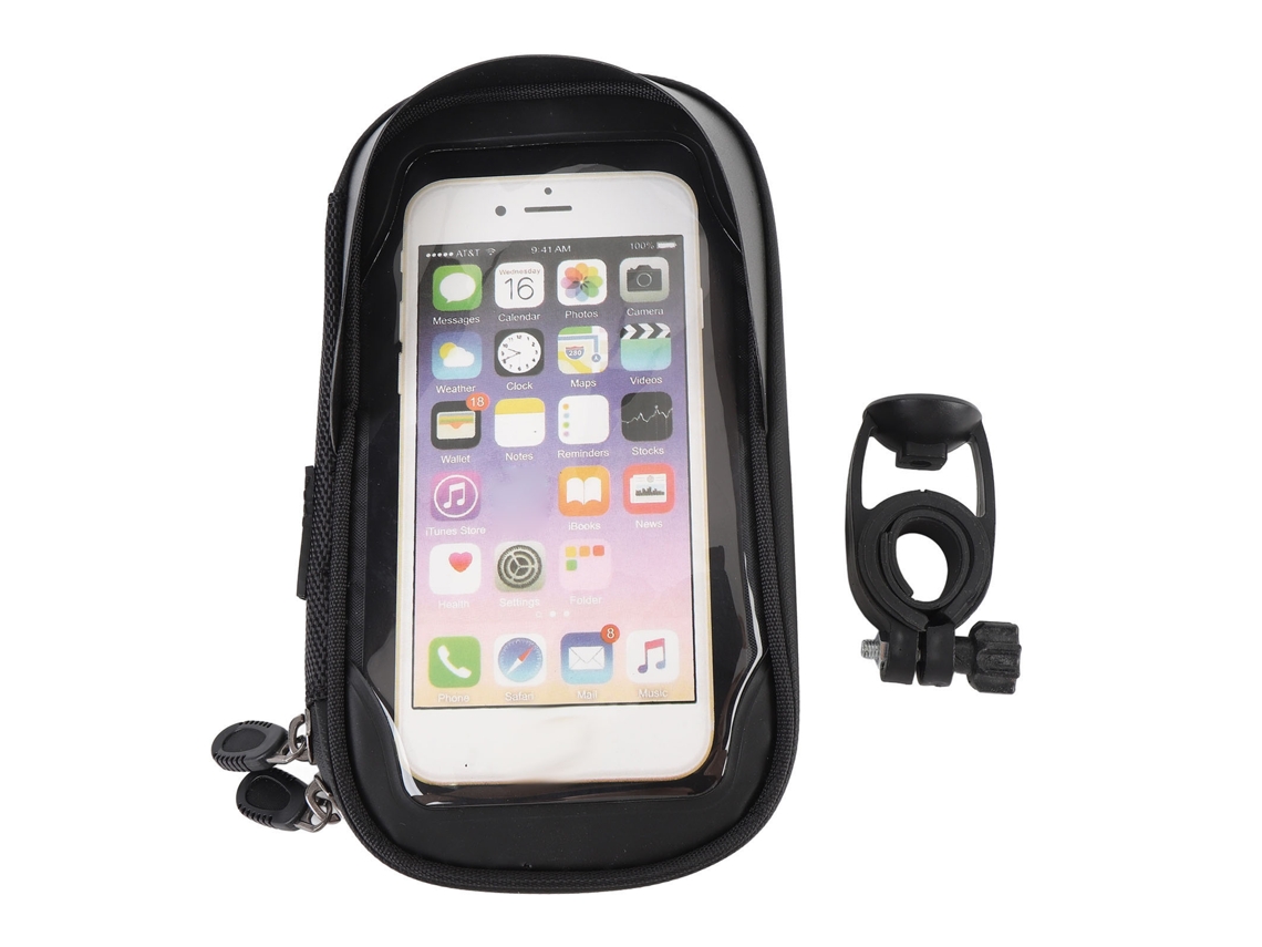 Bolsa Frontal Ciclismo Tel Waterproof Tpu Rotativa Preta