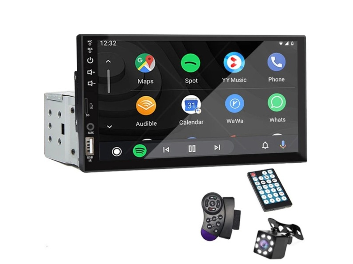 Rádio Automotivo De 7 Polegadas 1 Din Carplay Android Auto Multimídia Player Brilvibera