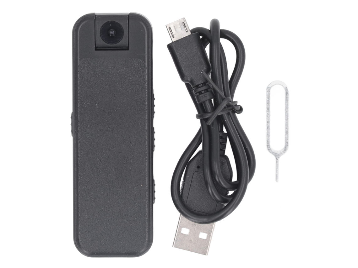 Câmera Portátil Corporal 1080p Hd Wifi Visão Noturna Detecção De Movimento Para Guardas De Segurança