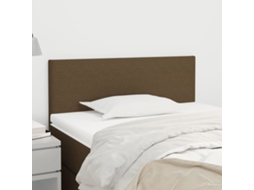 Vidaxl Cabeceira De Cama Tecido 90x5x78/88 Cm Castanho