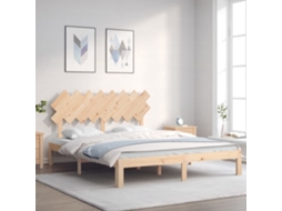 Vidaxl Cama Sem Colchão 160x200 Cm Madeira De Pinho Maciça