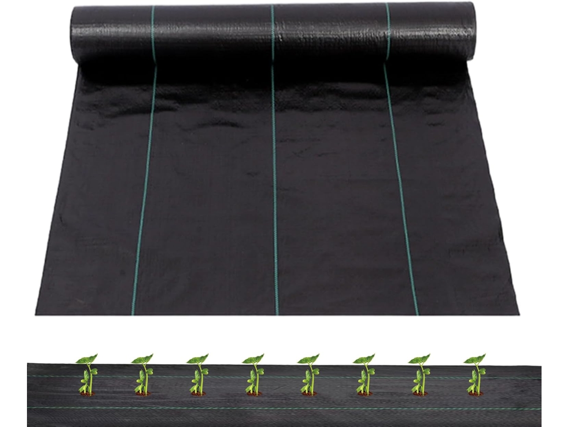 Tecido Para Controle De Ervas Daninhas, 49 Cm X 50 M, Resistente