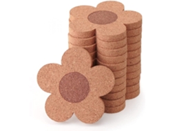 12 Bases Para Copos De Cortiça De 3/8 De Espessura Para Bebidas, Absorventes E Reutilizáveis Slowmoose