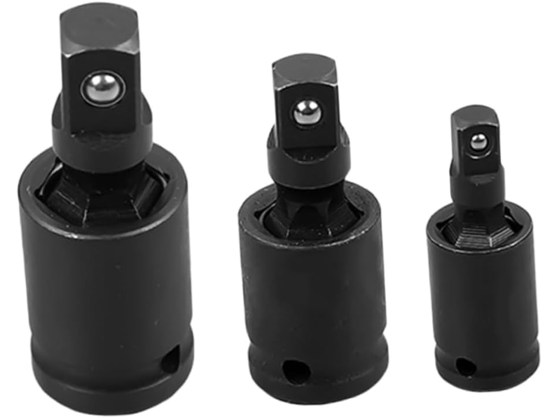 Conjunto De 3 Chaves De Impacto Elétricas Com Polia, Amortecedor E Parafuso De Aço Para Fácil Utilização.
