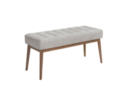 Banco em Tecido Cinzento Escuro ANGEL CERDA 100 x 40 x 45