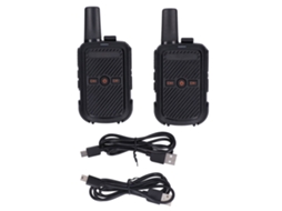 Mini Rádio Comunicador 8w, 400 470mhz, Anti interferência, Salões, Bares, Karaokês, Supermercados AQUAFORGE