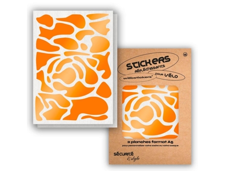 Autocolantes Refletores WILL B STICKERS  Tamanho A5 Camuflar