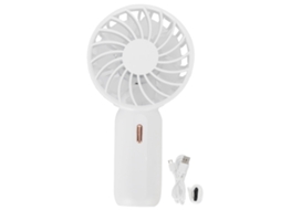 Ventilador Portátil Usb Recarregável Vento Forte Branco