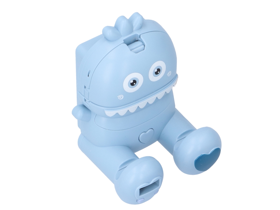 Primerox ventilador Mini Relógio Portátil com Pulseira Usb 1200mah Bateria Azul 3+ Anos