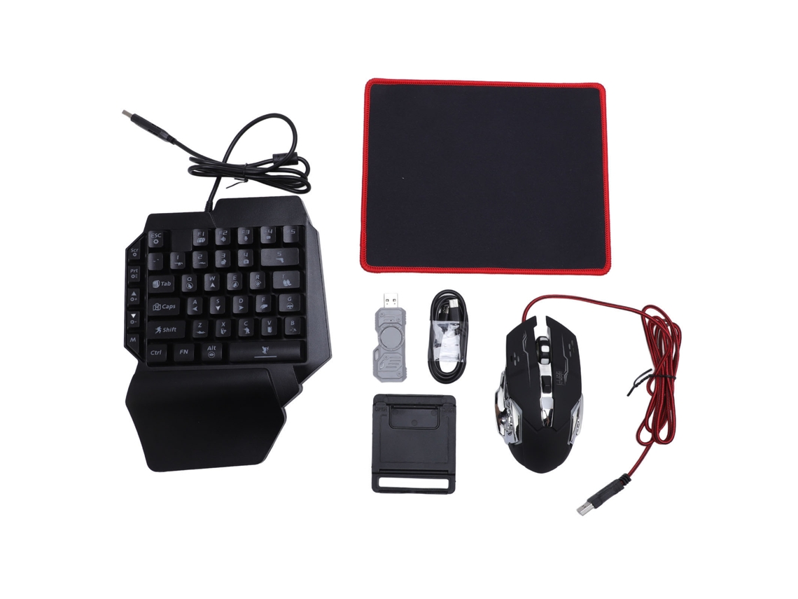 Conjunto de Conversor de Controle de Jogo com teclado e mouse compatível com Android e Apple