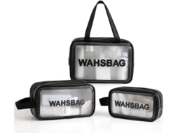 Pacote Com 3 Bolsas Transparentes Para Cosméticos, Transporte De Líquidos, Artigos De Higiene Pessoal, Bolsas Transparentes Para B Aquaforge