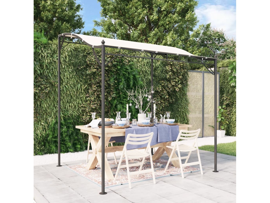 Vidaxl Toldo 2x2,3 M 180 G/m² Tecido E Aço Cor Creme