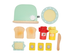 Juego de Tostadora de Madera Segura para Niños, Juguete de Cocina Educativo