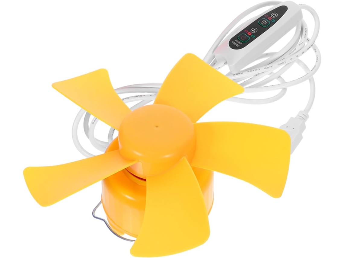 Ventilador De Teto Usb Compacto Com Função Temporizador E Design