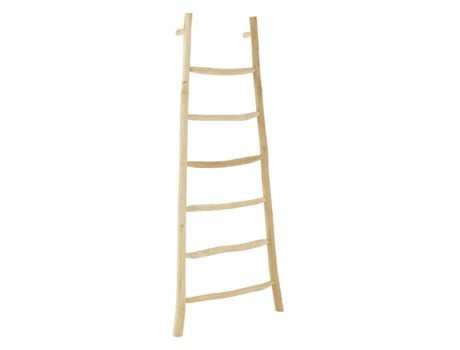 Escada Em Teak 6 Degraus 185cm Natural J Line