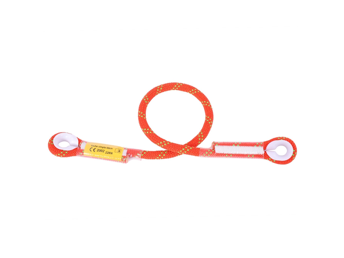 Corda de Segurança de Escalada 60cm Laranja
