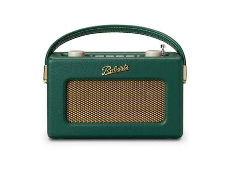 Rádio Retro Bluetooth Analógico e Digital Estilo Vintage Green Roberts