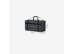 Saco Para Guardar Cobertores E Roupas, Organizador Doméstico, 75x36x33cm