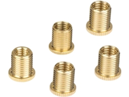 Conjunto De 5 Porcas Adaptadoras Rosca Para Manopla Câmbio M10 X 1,25