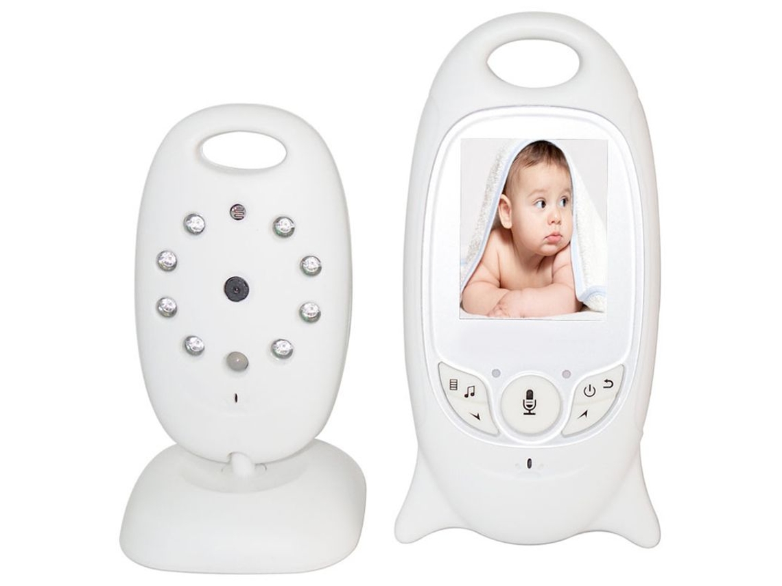 Monitor De Bebê Sem Fio Com Microfone E Visão Noturna, Tela Colorida De 2 Brilvibera