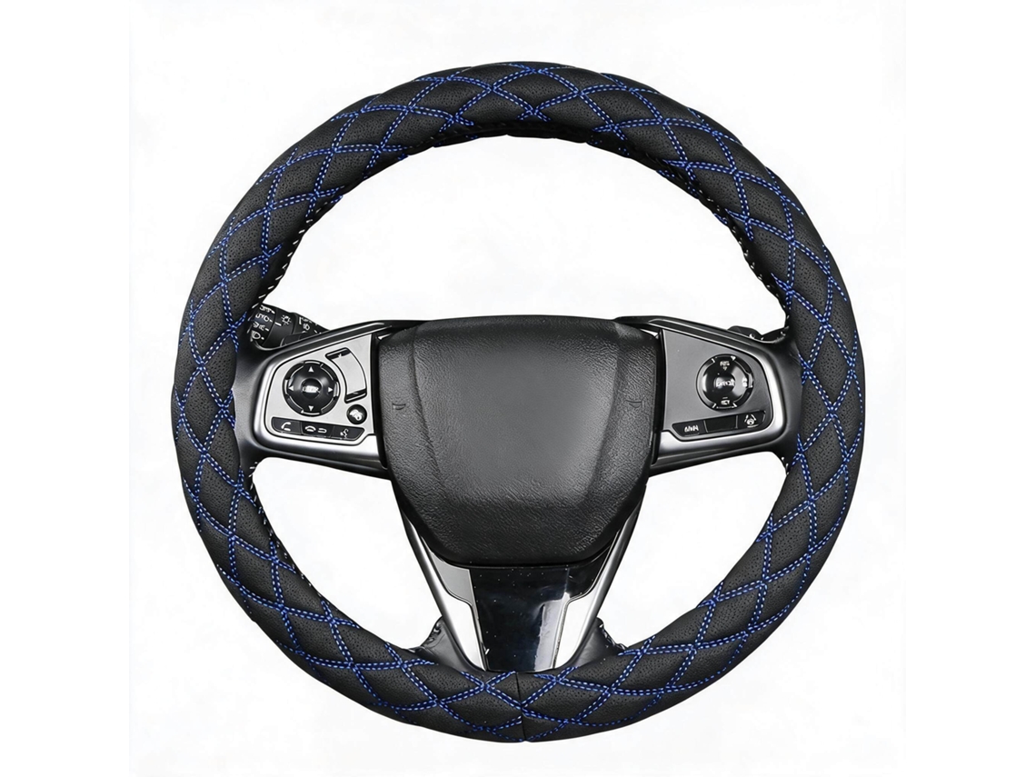 Capa Universal para Volante de Carro, Respirável e Antiderrapante Serve para Diâmetro de 38 Cm DIGITALLAB (azul)