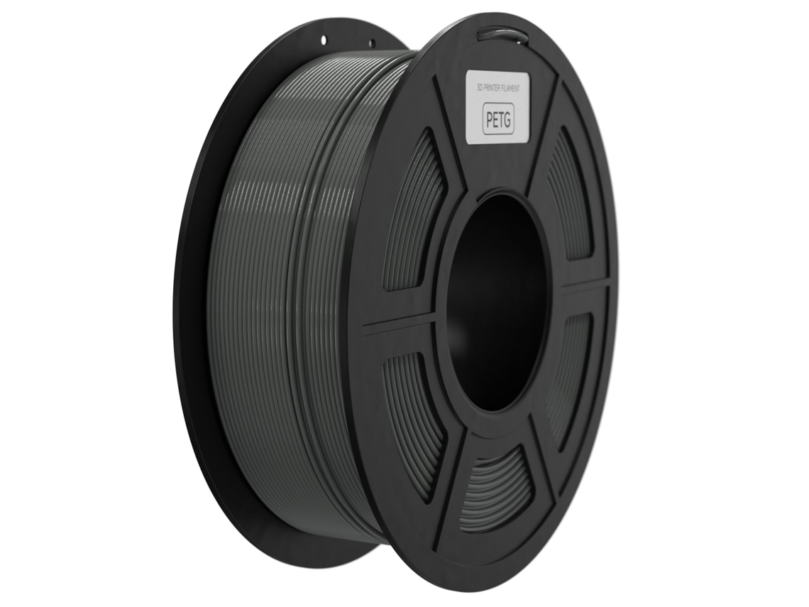Filamento Petg 1.75mm 1kg Para Impressora 3d Ender 3 Neptune 2/3 Acurácia +/-0.02mm Cinza