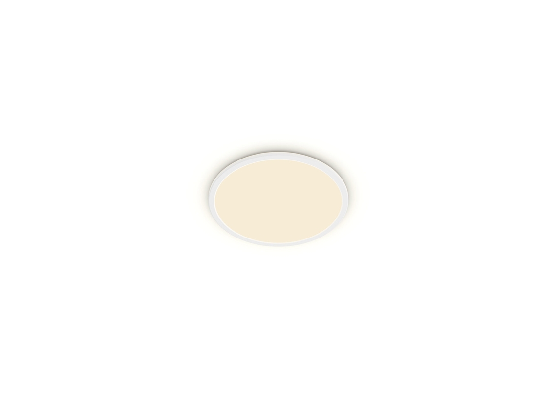 Plafón Led Superslim Ip44 Regulável 3 Níveis 22W Philips Cl550 Preto LEDKIA