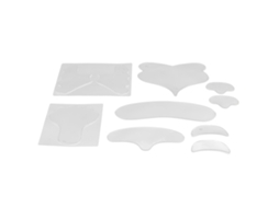 KOFIHETY Conjunto De 10 Unidades De Almofadas De Silicone Multifuncionais Para Rugas No Rosto, Olhos E Pescoço
