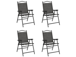 Folding Chair, Folding Chairs Vidaxl Cinzeto Aço (n/a)