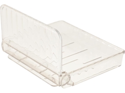 Organizador De Prateleira Flutuante Plástico Transparente Para Parede, Ideal Para Banheiro E Cozinha Instalação Sem
