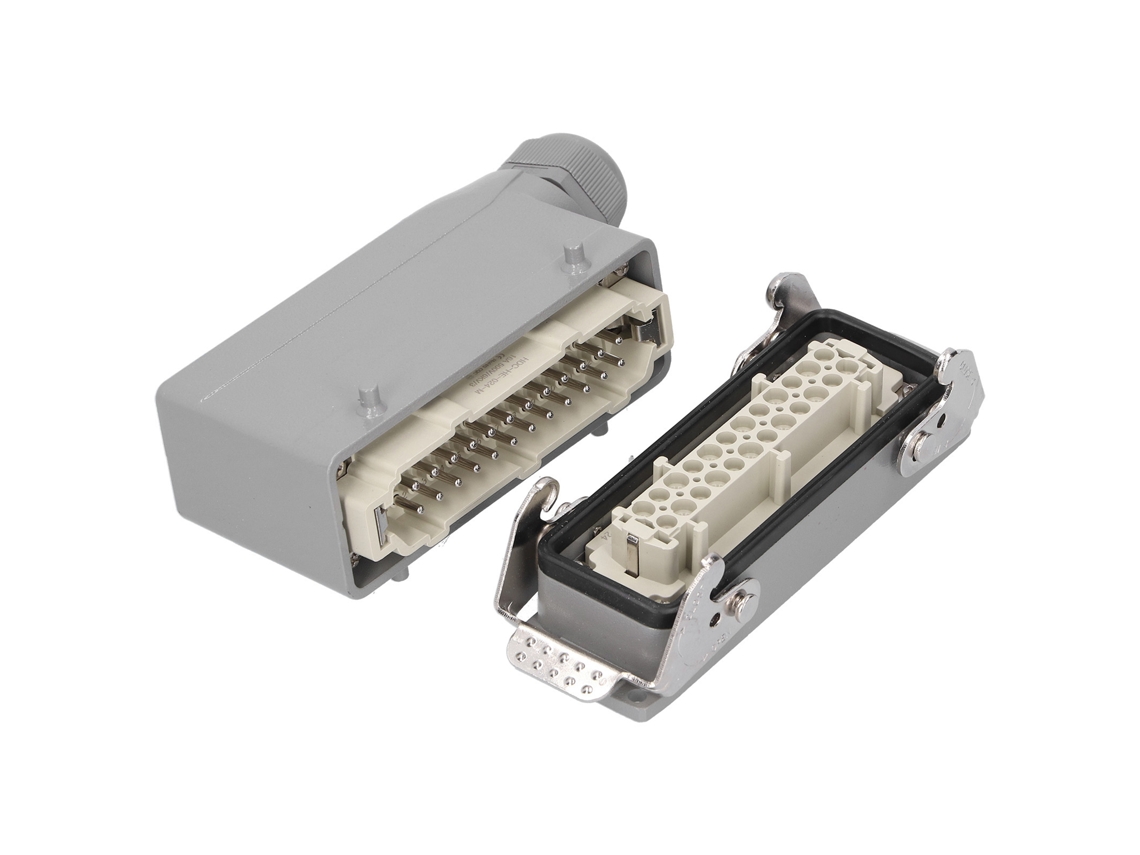 Conectores Industriais Impermeáveis Sideout: 24 Contatos, Plug Avião, 500v