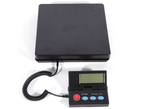 Balança Digital Carta 50 Kg Preta Balança De Precisão Profissional Balança De Precisão Profissional 2 G 50 Kg Bal175 Sss