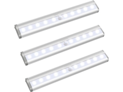 Luz De Guarda Roupa Ativada Por Movimento, Luz Noturna De 10 Leds Ativada Por Movimento Aquaforge