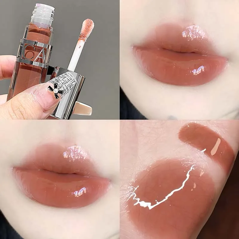 Gloss Labial Hidratante Rosa Pêssego, Com Brilho Sutil, Não Pegajoso E Com Efeito De Preenchimento.