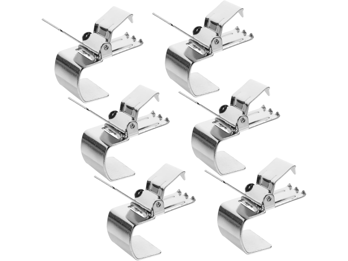 Conjunto De 6 Prendedores Lifkome Em Aço Inoxidável Prateado Para Pendurar Tapetes E Tapeçarias Duráveis, Fáceis De Usar