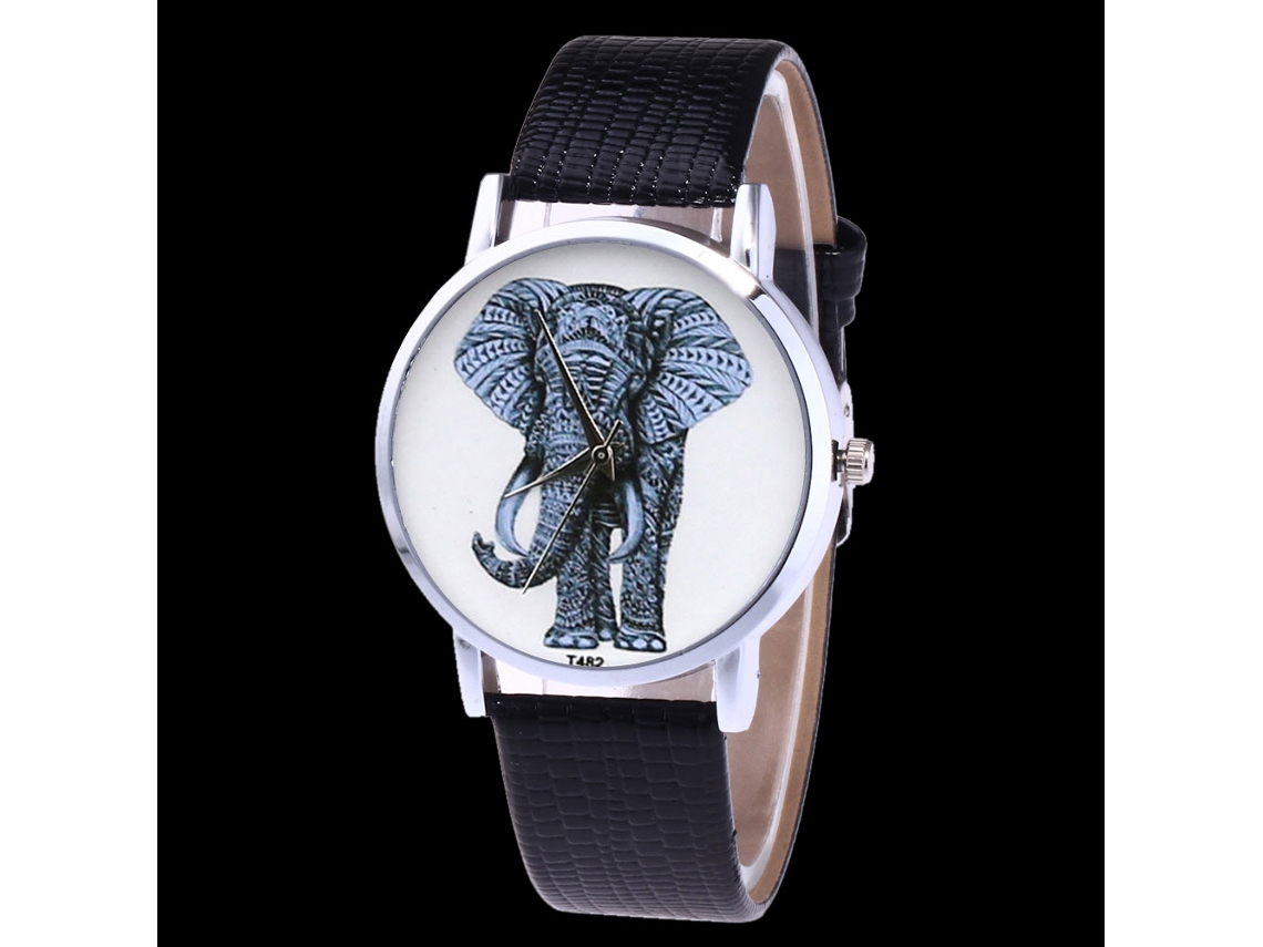 Reloj De Pulsera De Cuarzo Con Correa De Cuero Pu Moda Zhoulianfa Unisex Negro