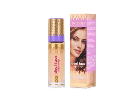 Base Líquida Ingrid Ideal Cobertura Total 010 Marfim Claro, 35ml